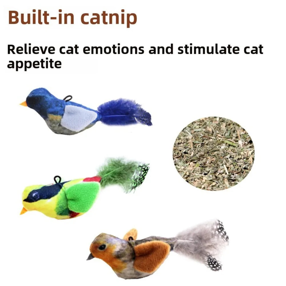Sound - Making Bird Toy, Suitable For Pets Of All Ages Made From Safe Materials, It's Durable, Bite-Resistant, And Can Relieve
