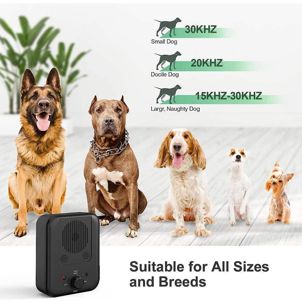 Barkpup Anti Barking Deterrent Device Dog Behavior Training Rechargeable Tool 10m Control Range LED Indicate Indoor/Outdoor Use