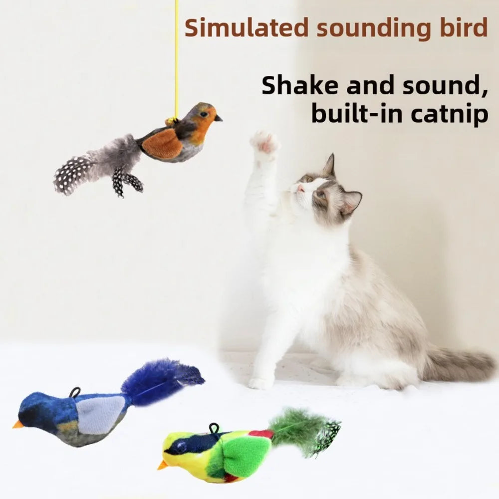 Sound - Making Bird Toy, Suitable For Pets Of All Ages Made From Safe Materials, It's Durable, Bite-Resistant, And Can Relieve