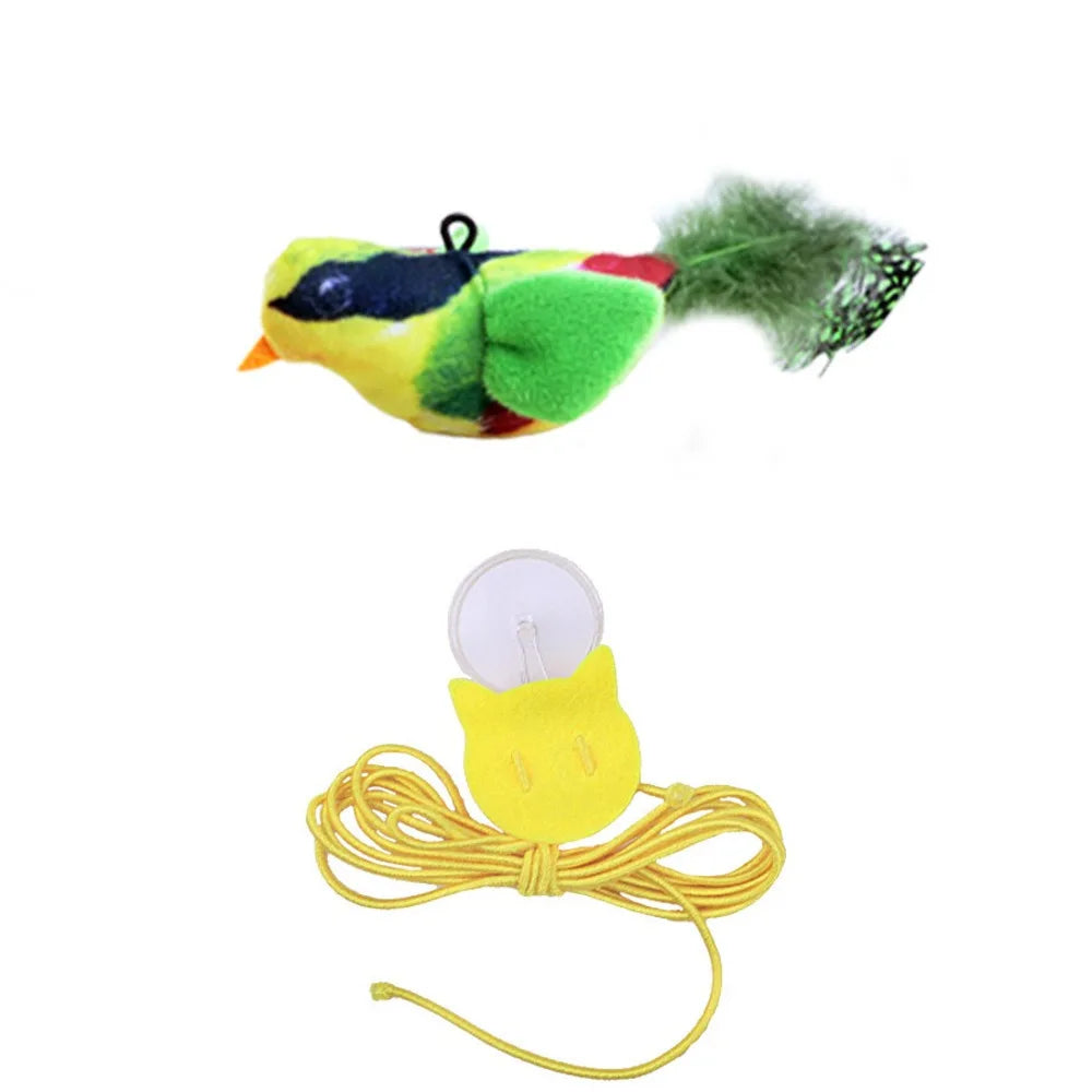 Sound - Making Bird Toy, Suitable For Pets Of All Ages Made From Safe Materials, It's Durable, Bite-Resistant, And Can Relieve