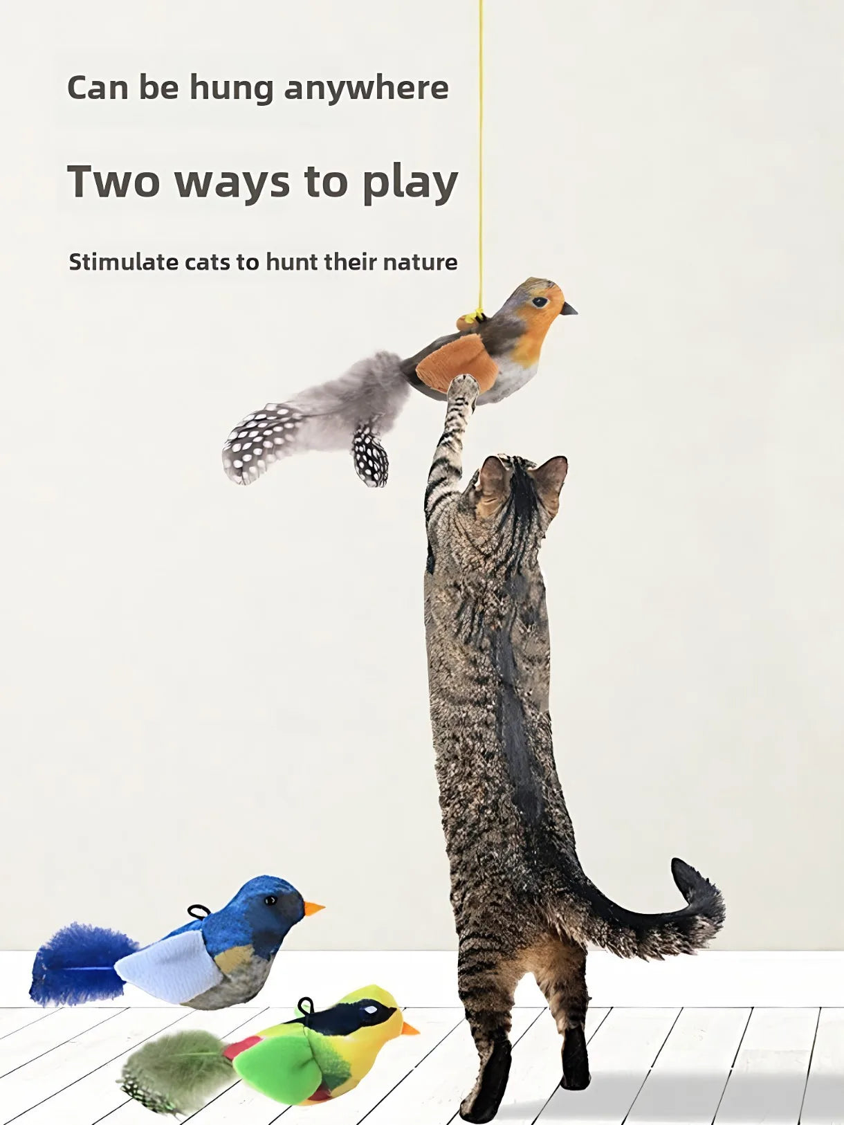 Sound - Making Bird Toy, Suitable For Pets Of All Ages Made From Safe Materials, It's Durable, Bite-Resistant, And Can Relieve