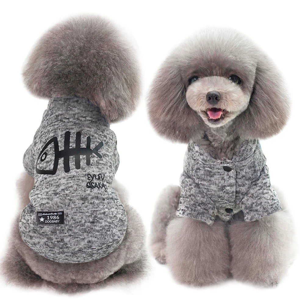 Dog Winter Clothes Small Pet Clothes French Bulldog Costume ropa para perro Cotton Pets Clothing Outfit for Small Dogs Chihuahua