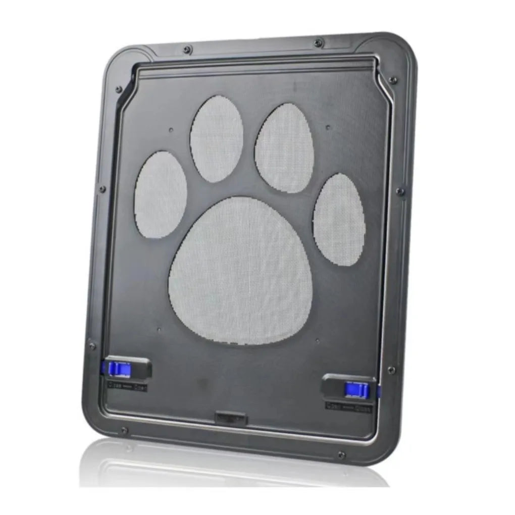 Pet Cat Door New Safe Lockable Magnetic Screen Outdoor