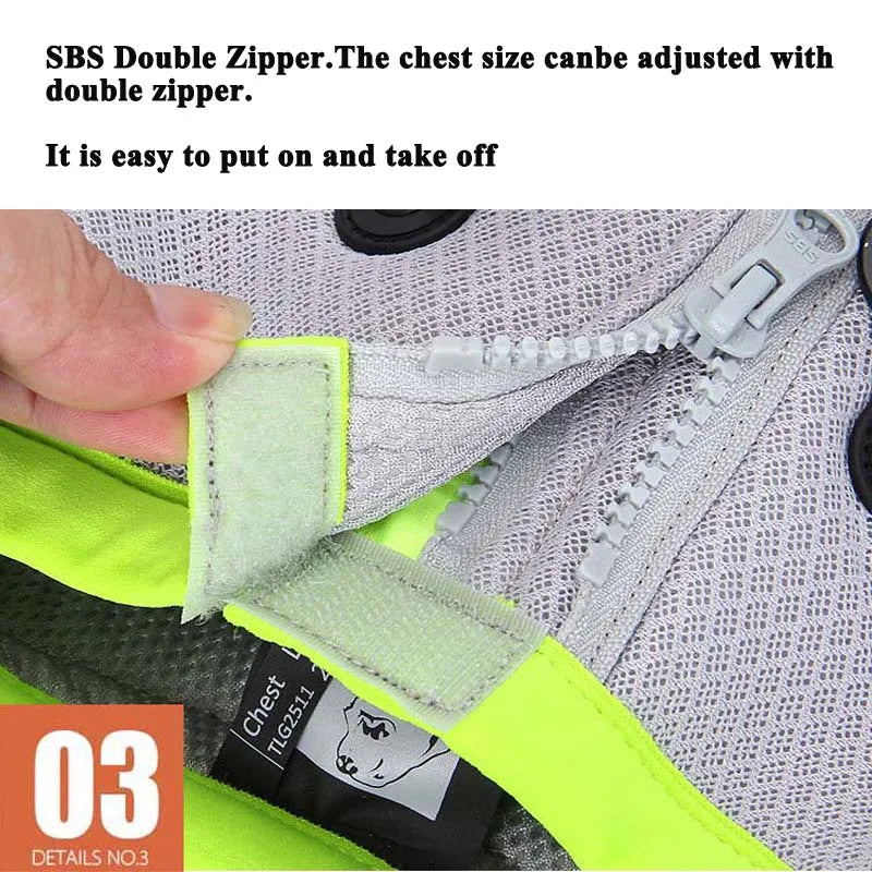 Truelove Summer Dog Cooling Vest Adjustable Pet Mesh Reflective Harness for All Breeds