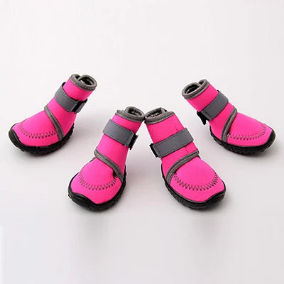 Winter Pet Dog Shoes For Large Dogs Waterproof Shoes For Dog Anti-Slip Dog Boots For Small Dogs Reflective Dog Hiking Shoes