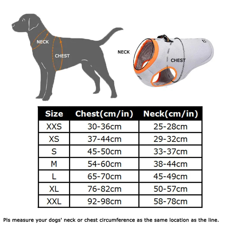 Truelove Summer Dog Cooling Vest Adjustable Pet Mesh Reflective Harness for All Breeds