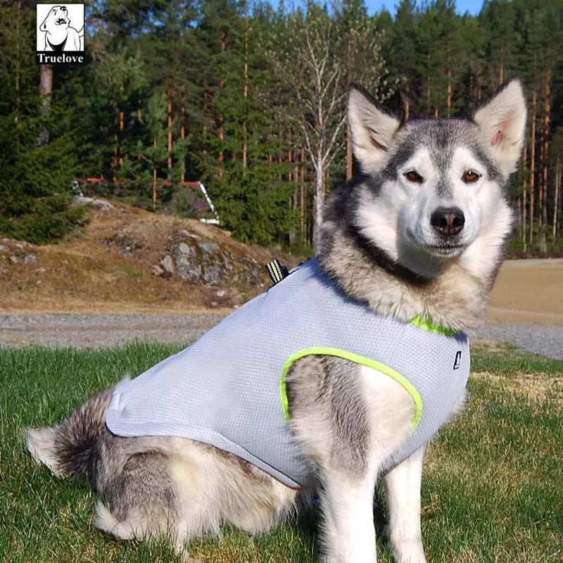 Truelove Summer Dog Cooling Vest Adjustable Pet Mesh Reflective Harness for All Breeds
