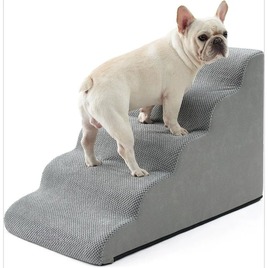 Dog Step for Small Dogs Puppy or Cat, Medium Pet Ramp for High Bed or Car