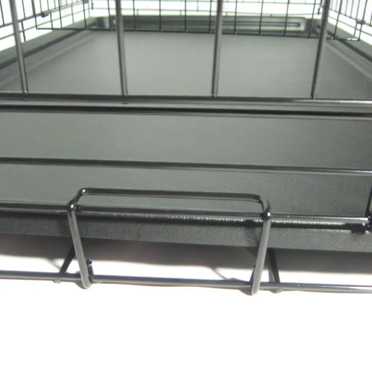 42" Pet Kennel Cat Dog Folding Steel Crate Animal Playpen Wire Metal