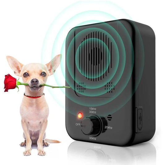 Barkpup Anti Barking Deterrent Device Dog Behavior Training Rechargeable Tool 10m Control Range LED Indicate Indoor/Outdoor Use