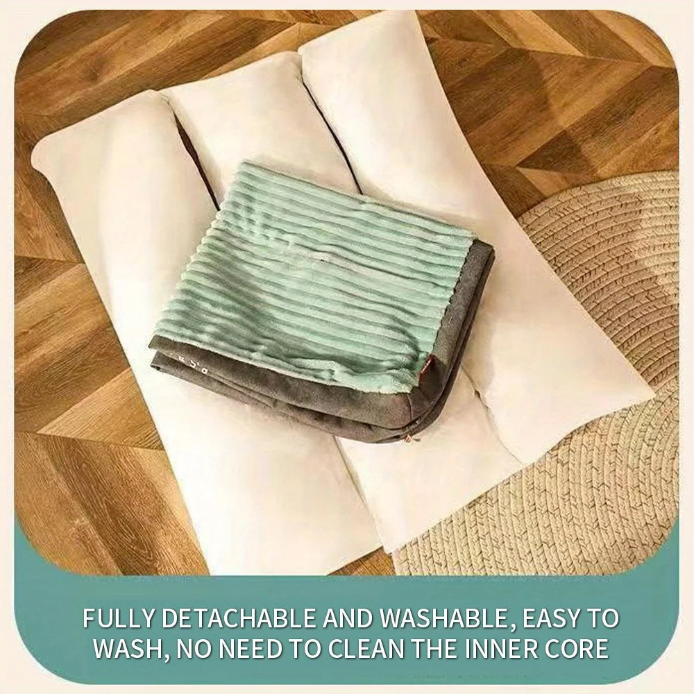 1pc XXL Pet Sleeping Nest Soft Dog Mat Removable and Washable Dog Beds, Deep Sleep Dog Cushion Mat Four Seasons Universal Kennel