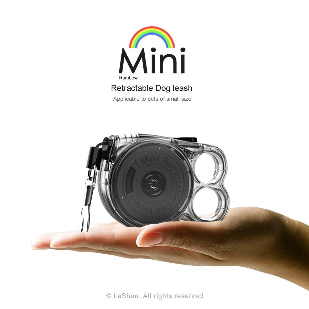 Mini Retractable Dog Leash - Applicable Small Pets Lightweight Easy To Use Ideal For Outdoor Activities