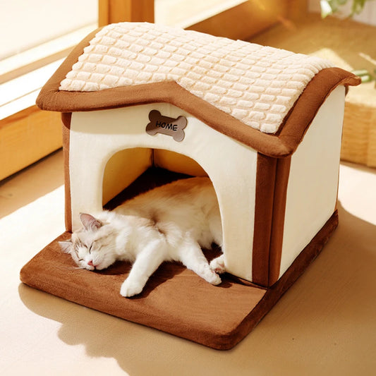 Creative Two in One Cat Bed and Room for Home Use with Claw Grinding and Rest Features