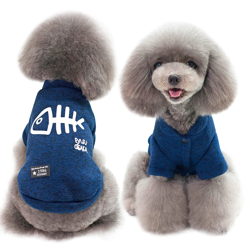Dog Winter Clothes Small Pet Clothes French Bulldog Costume ropa para perro Cotton Pets Clothing Outfit for Small Dogs Chihuahua