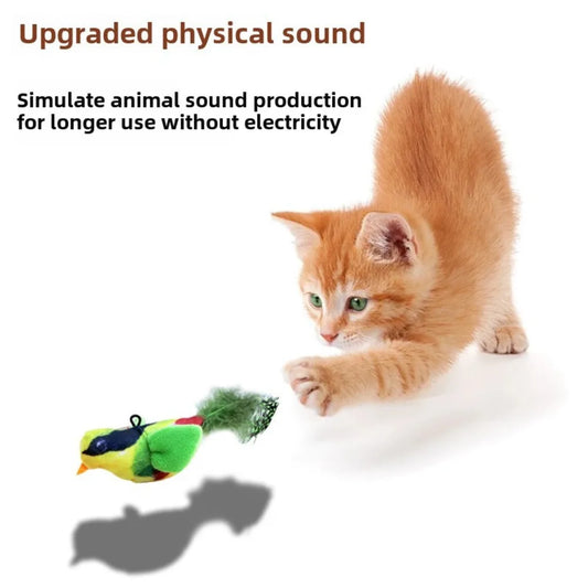 Sound - Making Bird Toy, Suitable For Pets Of All Ages Made From Safe Materials, It's Durable, Bite-Resistant, And Can Relieve