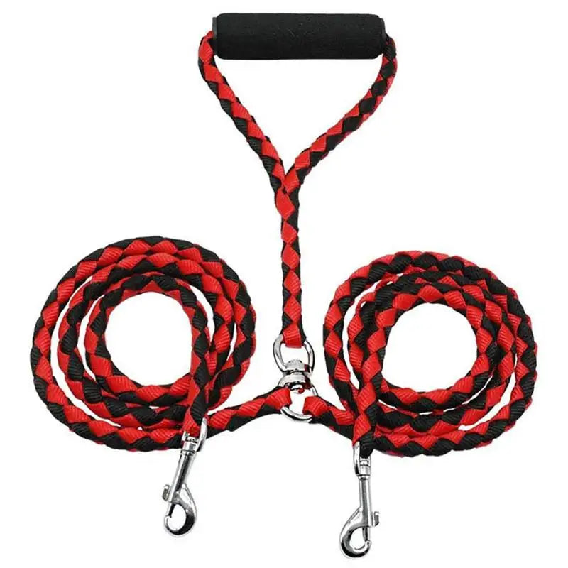 1.4m  2 Way Couplers Leash,  Outdoor Training for Two Dogs