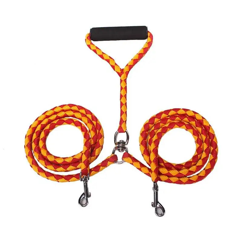 1.4m  2 Way Couplers Leash,  Outdoor Training for Two Dogs