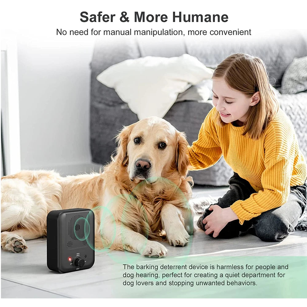 Barkpup Anti Barking Deterrent Device Dog Behavior Training Rechargeable Tool 10m Control Range LED Indicate Indoor/Outdoor Use