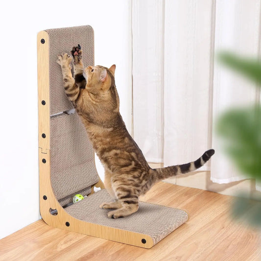 L Shape Cat Scratcher, 23.6 Inch Cat Scratchers for Indoor Cats,