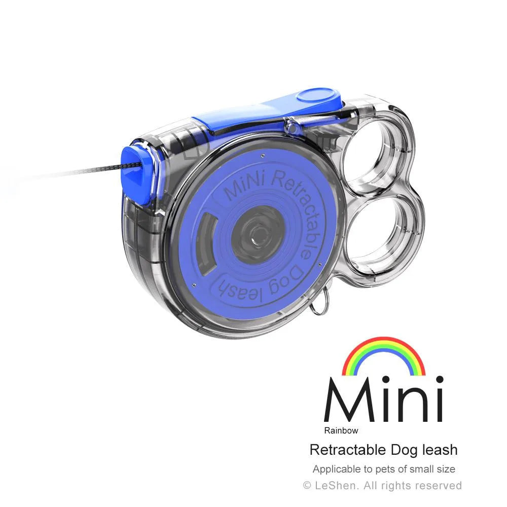 Mini Retractable Dog Leash - Applicable Small Pets Lightweight Easy To Use Ideal For Outdoor Activities