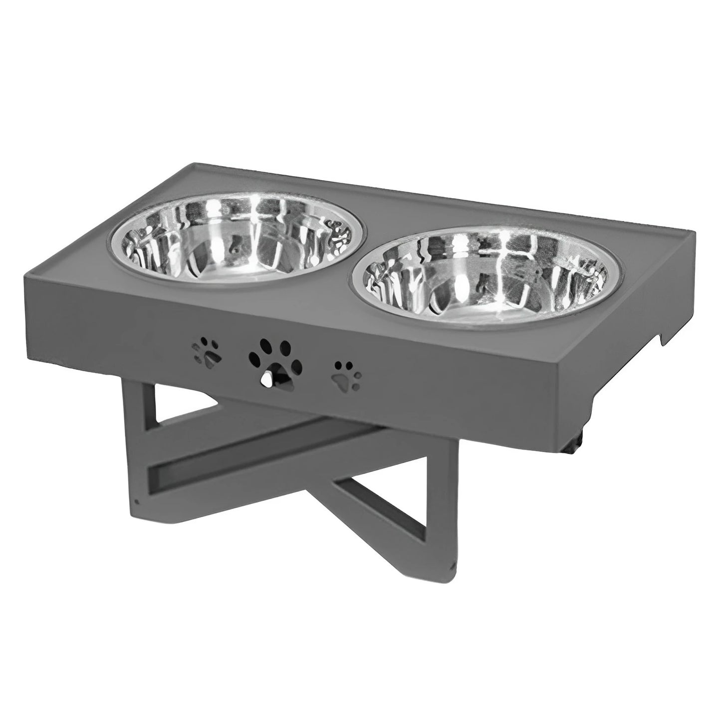 Stainless Steel Elevated Dog Bowl Non Slip No Spill Design Pet Supplies Promote Healthy Digestion