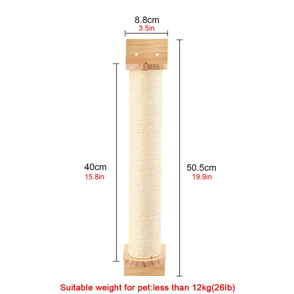 Wall-Mounted Cat Climbing Cat Trees Tower and Scratching Post Cats Hammock Jumping Platform with Pedals Wall Wooden Furniture