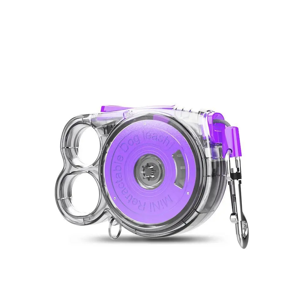 Mini Retractable Dog Leash - Applicable Small Pets Lightweight Easy To Use Ideal For Outdoor Activities