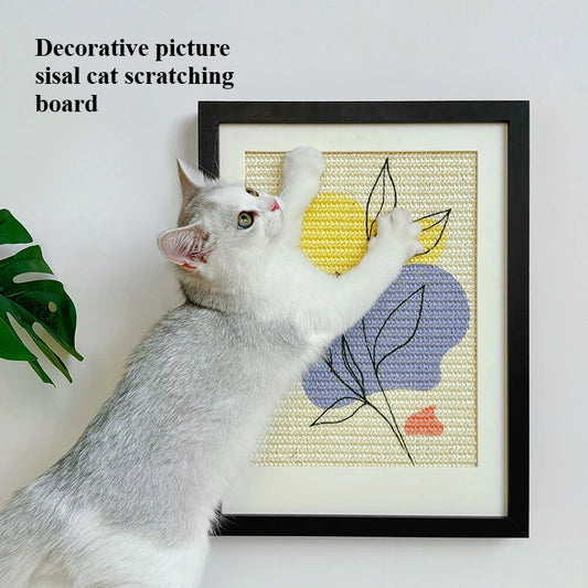 Sisal Cat Scratching Board Creative Home Tool Wear-Resistant Gift for Cat Owners