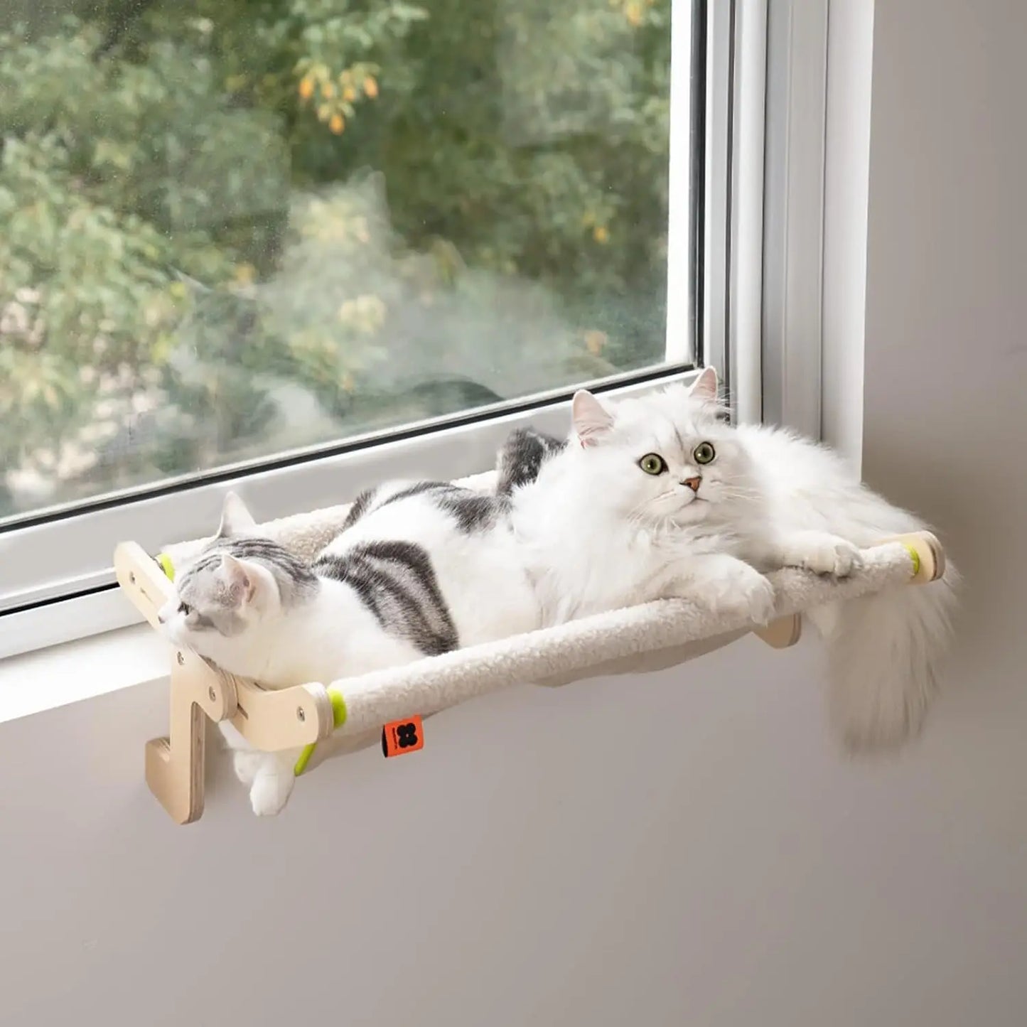 Cat Window Perch Hammock Window Seat  No Drilling No Suction Cup