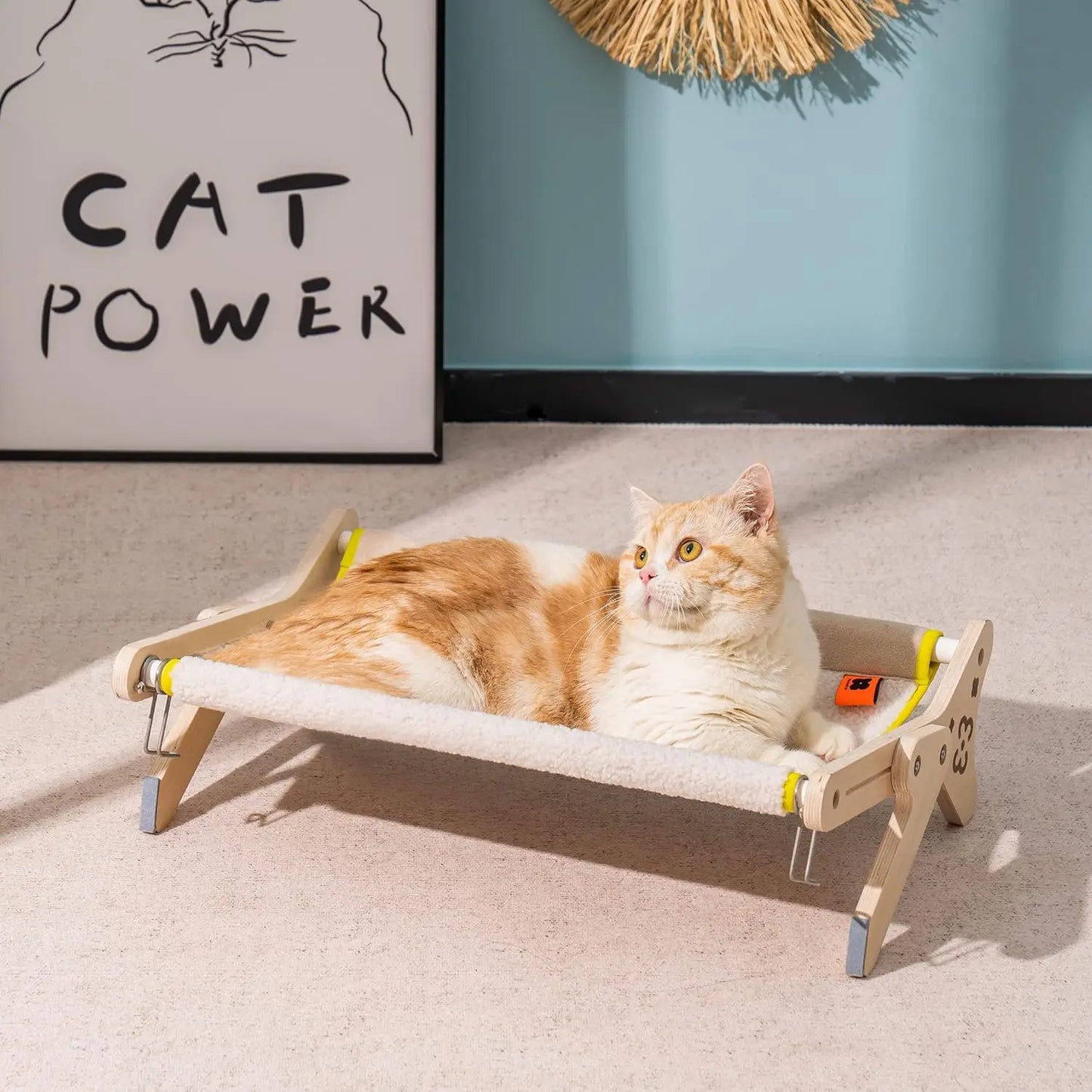 Cat Window Perch Hammock Seat Adjustable Up to 40 Pounds Multicolor