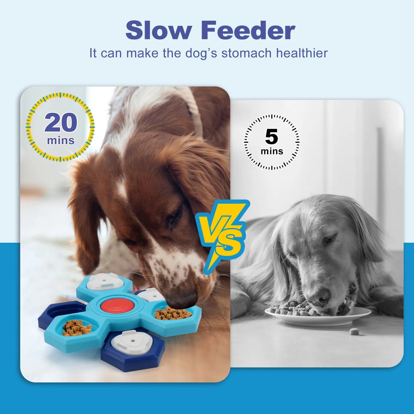 Four Layer Pet Dog and Cat Feeder Educational Toy Rotary Turntable Training Foraging Supplies