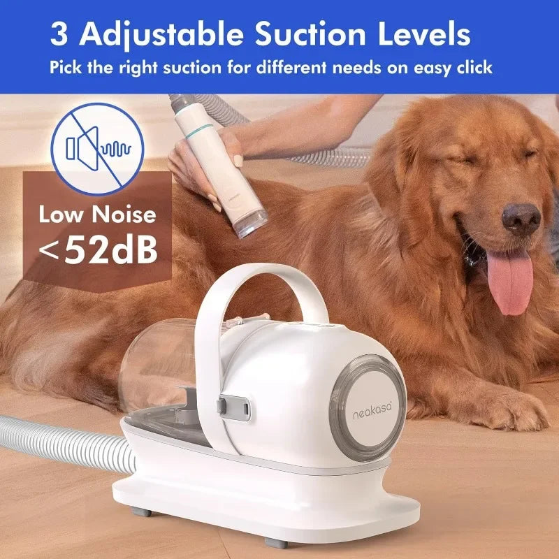 Neabot P1 Pro Pet Grooming Vacuum with 99 Percent Pet Hair Suction and 5 Professional Grooming Tools