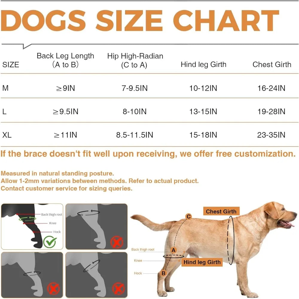 Hot Sale Dog ACL Knee Brace for Torn ACL Leg Luxating Patella Dog Knee Braces for Back Leg Warm Joint and Relieves Joint Pain