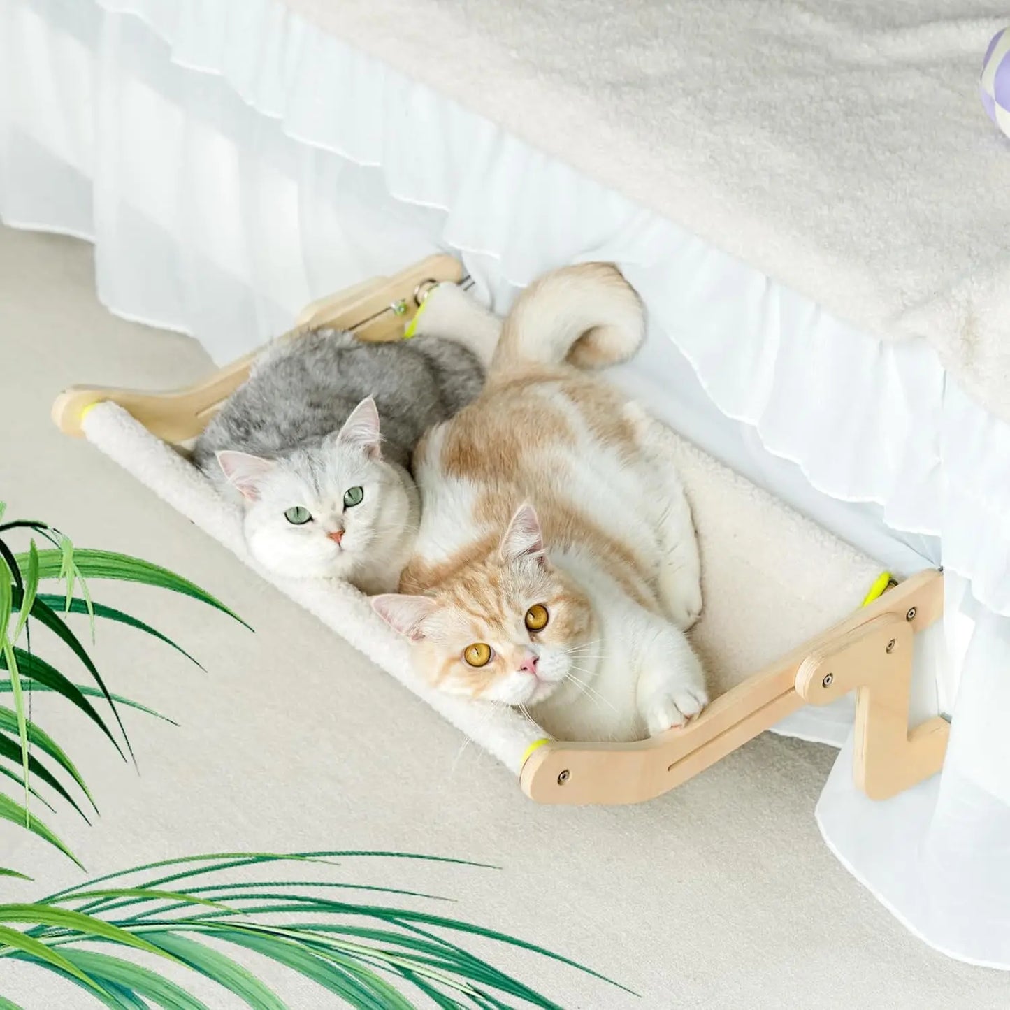 Cat Window Perch Hammock Window Seat  No Drilling No Suction Cup