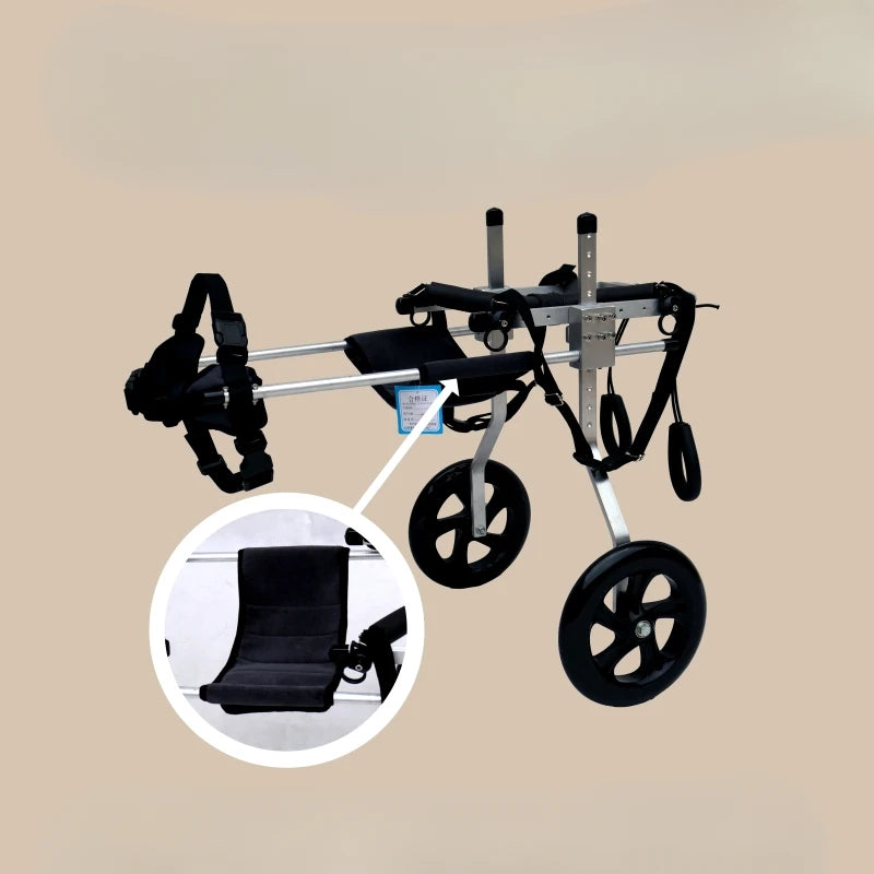 Large Dog Wheelchair for Hind Limb Rehabilitation Training Walking for Teddy Aid for Paralysis Spondylitis Mobility Assistance