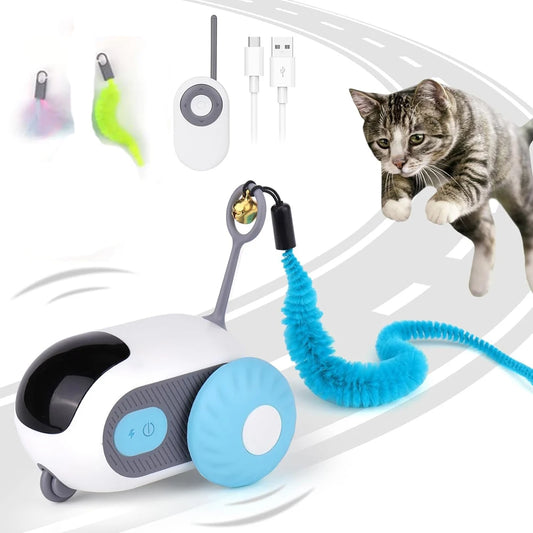 Automatic Moving Remote Controlled Toy Car for Cats Dogs